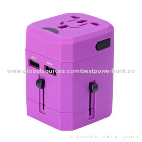 Universal Portable Travel Charger Sets, Four (US/UK/AU/EU) Plug with Socket